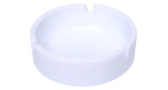 Popelník 10 cm kulatý bílý opál Exclusive